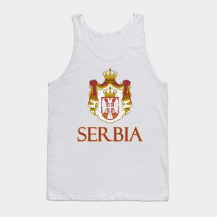 Serbia - Serbian Coat of Arms Design Tank Top